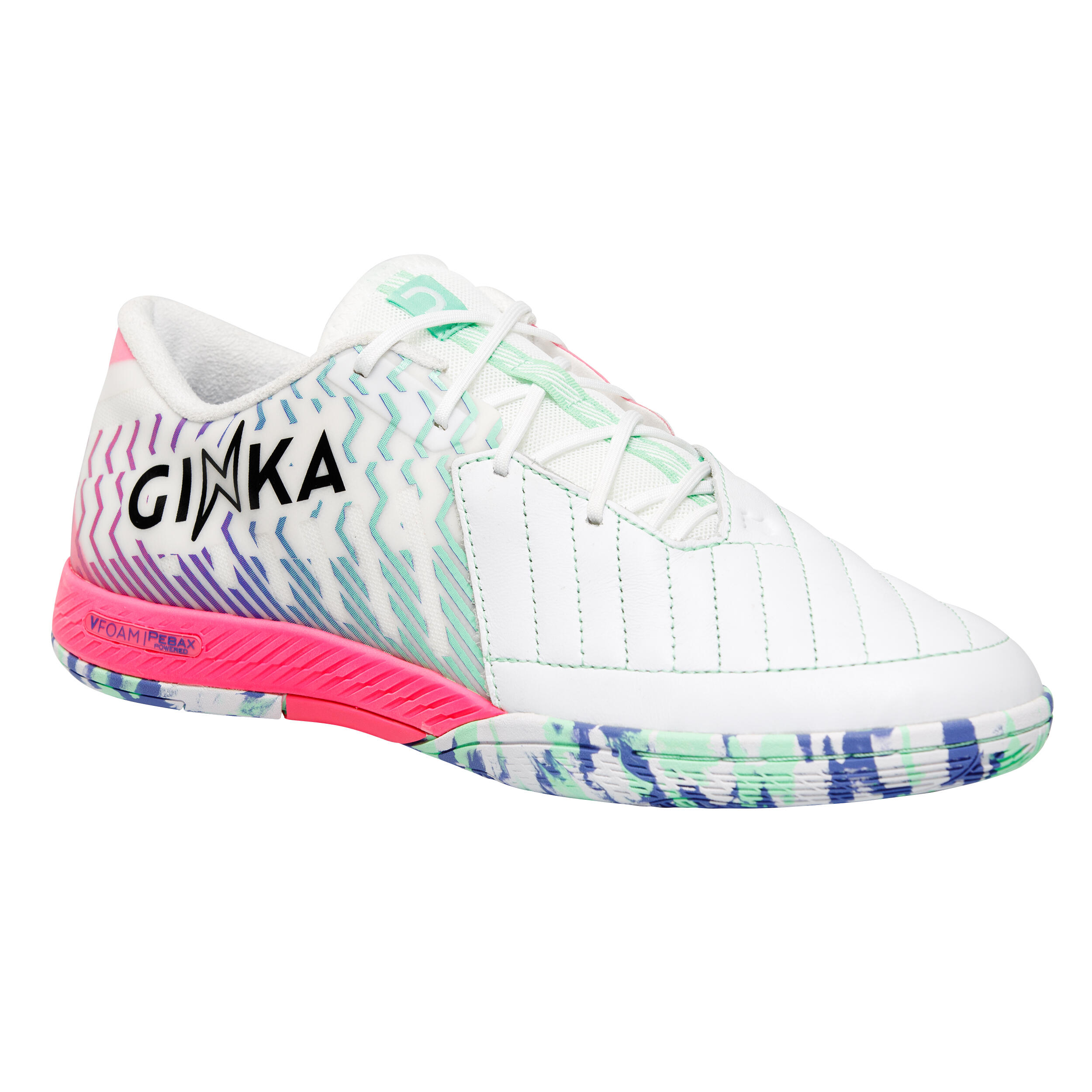 Futsal Shoes Ginka Pro - White/Yellow