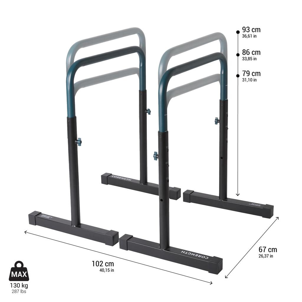 Adjustable and Compact Design Dip Bars TS 100