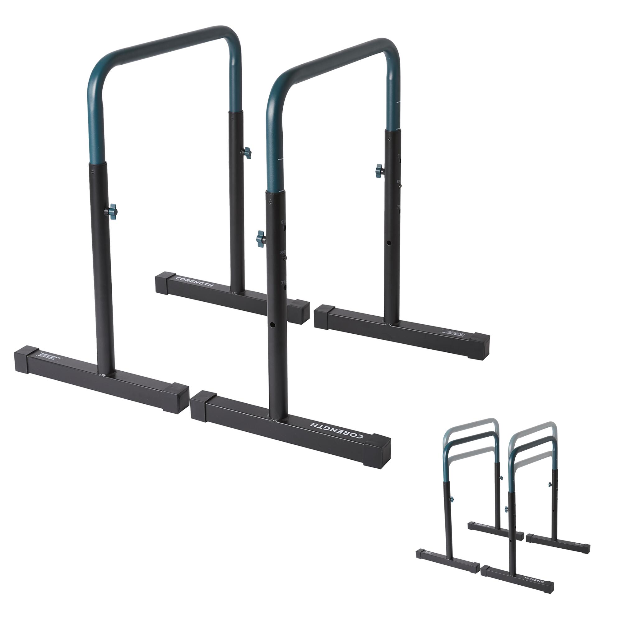 Decathlon &  Basics Resistance Bands Set, 45 and 25 KGs Workout - Gym  & Fitness - 1758548642