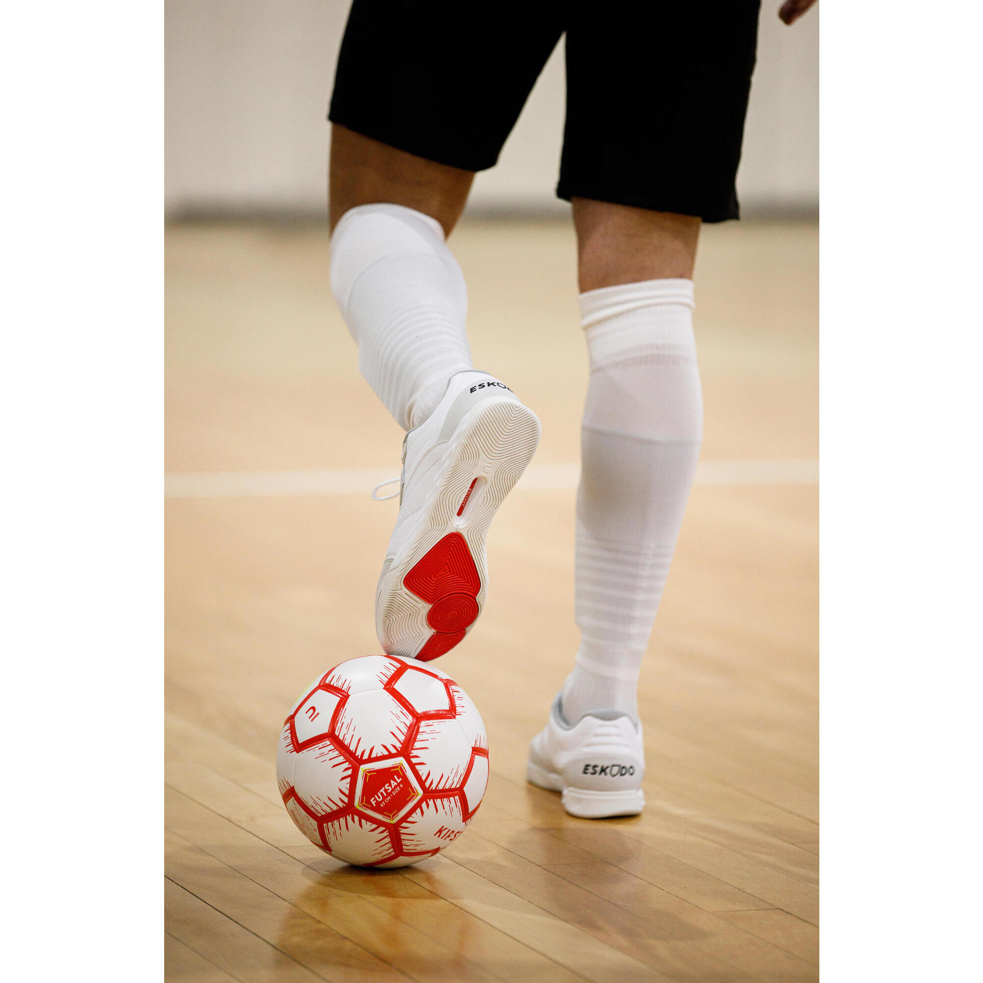 Eskudo Pro Futsal Leather MFoam   White   Decathlon