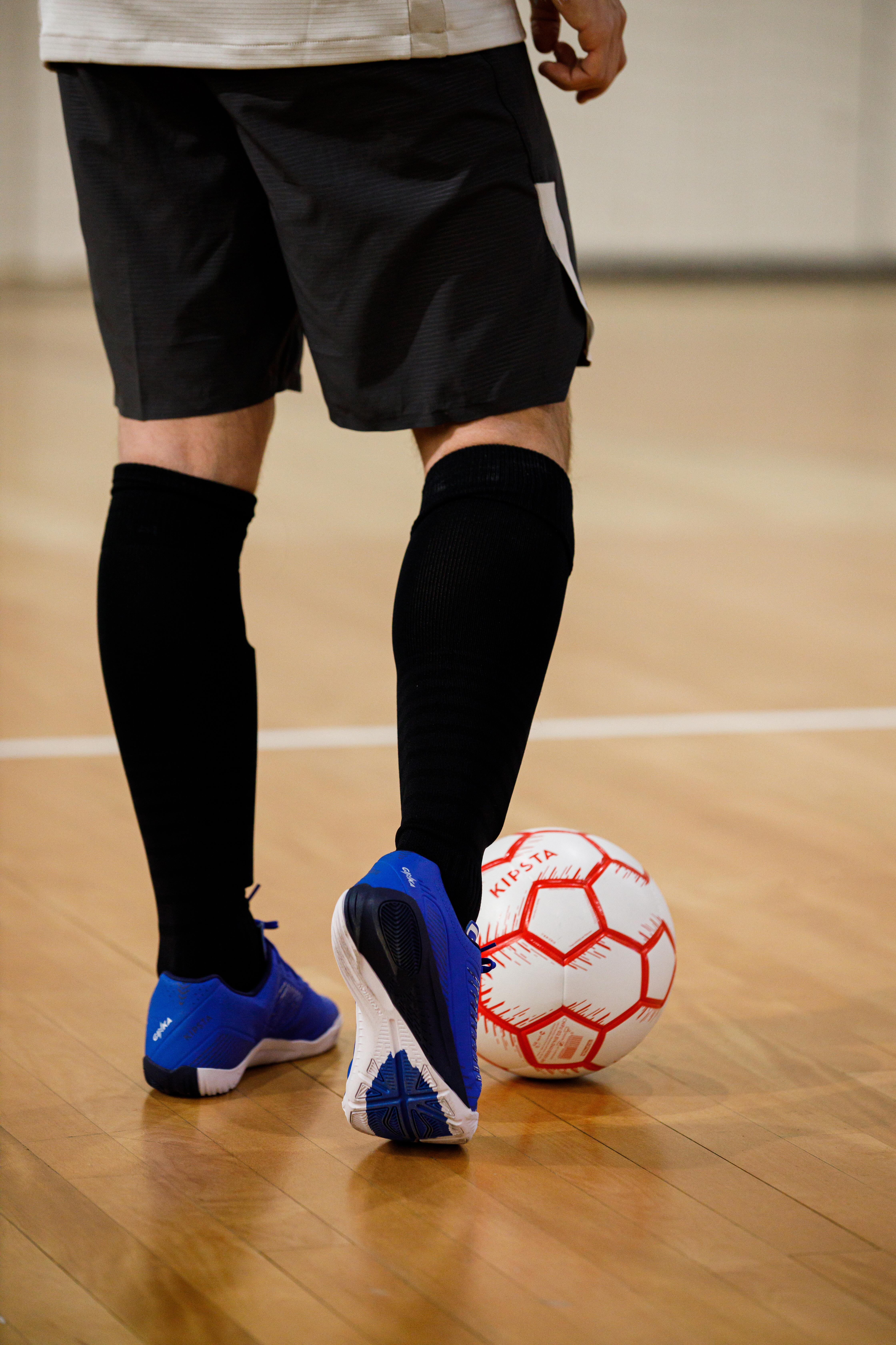 Size 4 Hybrid Futsal Ball - FS 100 Red/White - KIPSTA