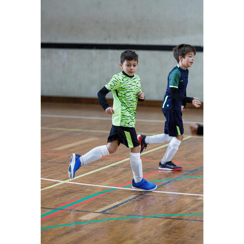 Zapatillas Fútbol Sala Niños Kipsta Eskudo 500 azules