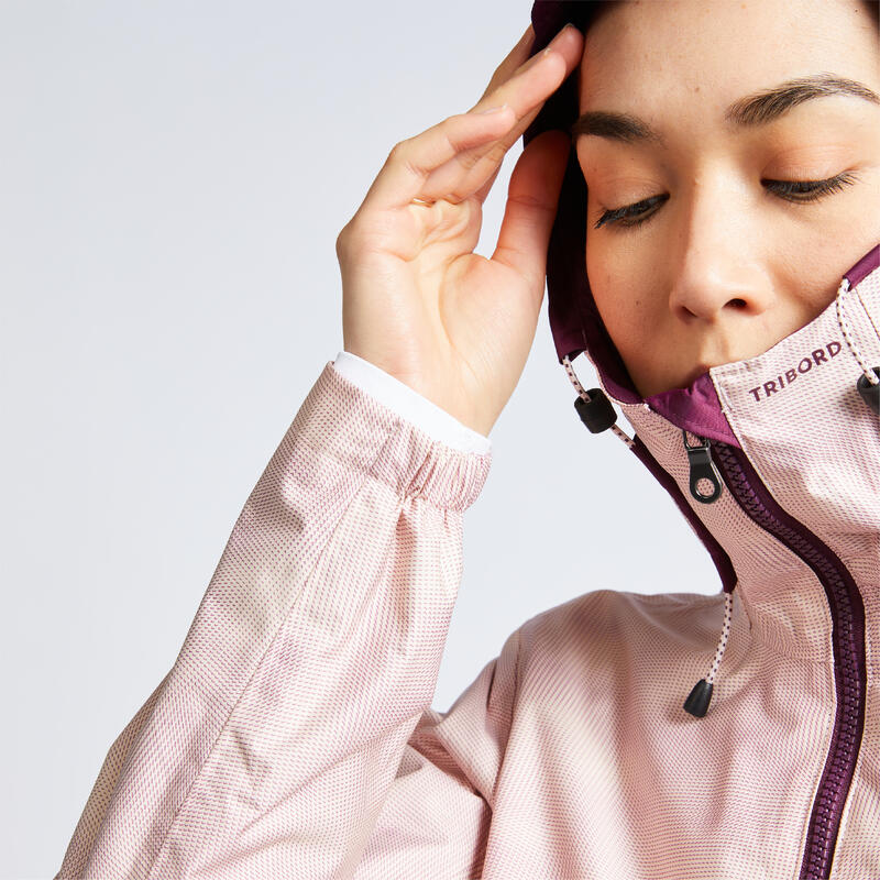 Veste imperméable de voile - veste de pluie SAILING 100 femme Rose clair AO