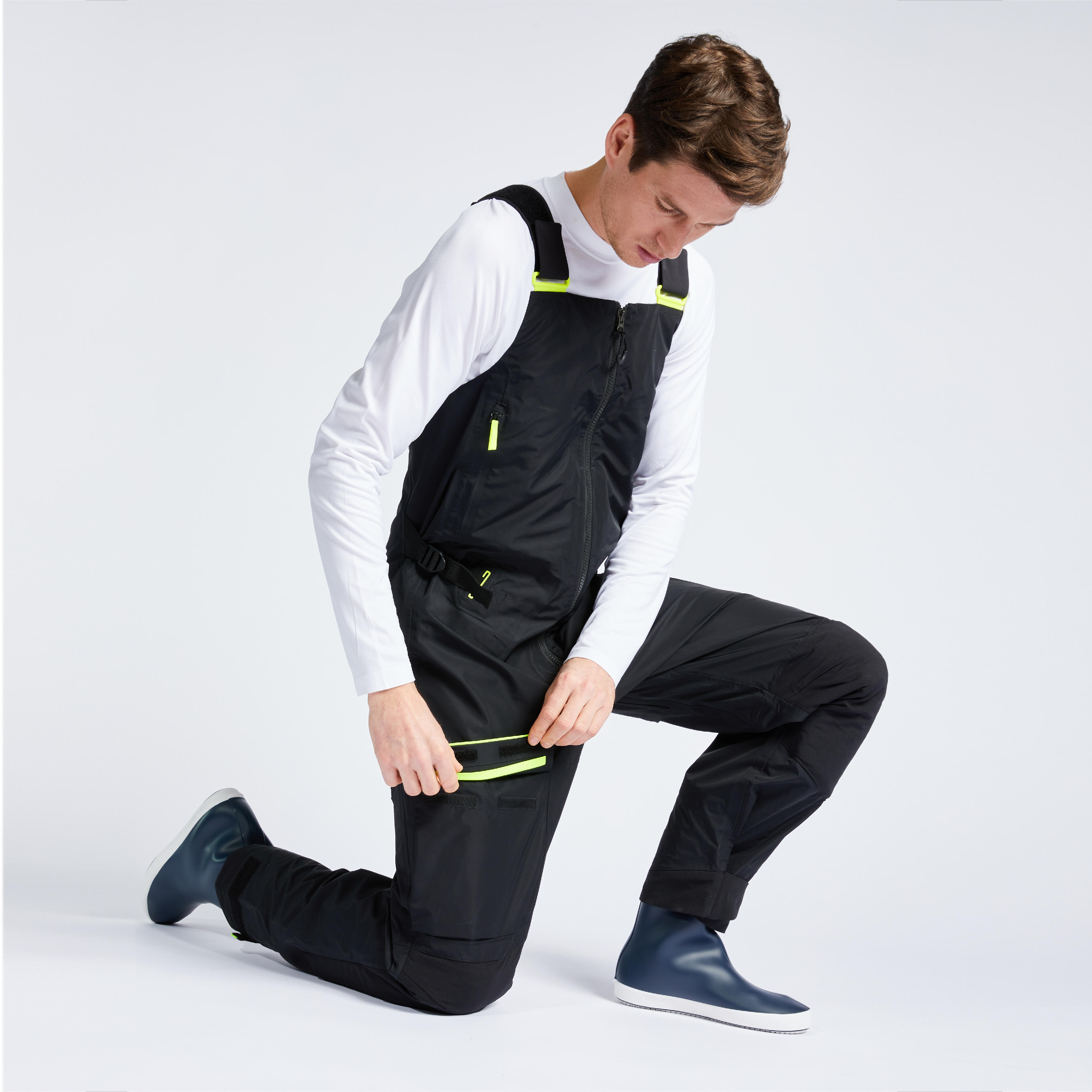 Waterproof Sailing Overalls - 900 Black - TRIBORD