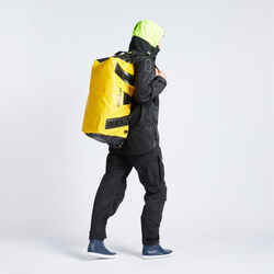 Waterproof duffle bag - travel bag 60 L yellow black