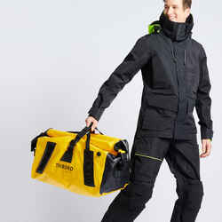 Waterproof duffle bag - travel bag 60 L yellow black