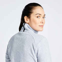Ζεστή γυναικεία ζακέτα ιστιοπλοΐας fleece οικολογικού σχεδιασμού 100 - Διάστικτο γκρι
