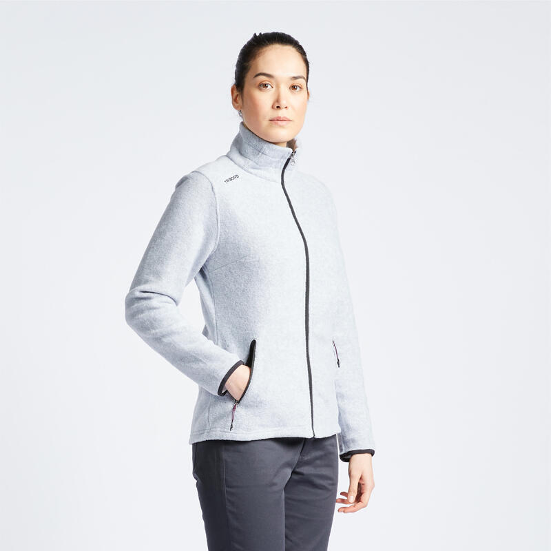 Chaqueta polar cálida vela Mujer Sailing 100 verde