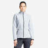 Fleecejacke Damen warm Segeln - Sailing 100 grau meliert