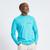 T-shirt anti-uv manches longues sailing 500 homme aide moniteur ffv turquoise