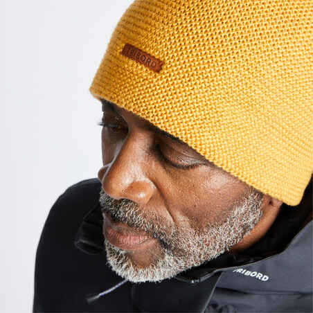 Adult's sailing warm windproof beanie SAILING 100 - Ochre