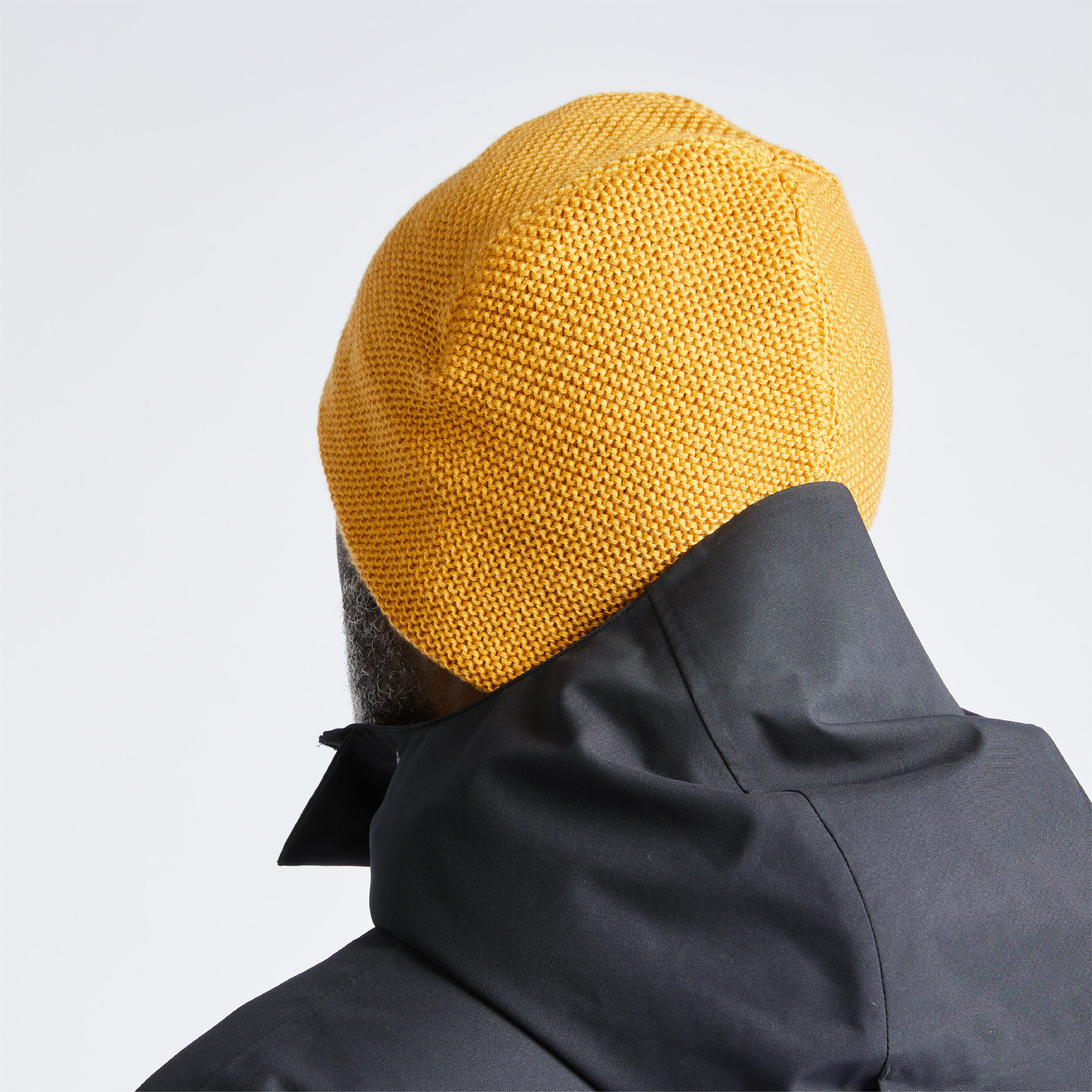 Gorro cortaviento con forro polar adulto 100 ocre 4/8