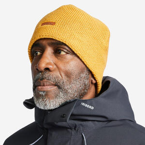 Gorro cortaviento con forro polar adulto 100 ocre