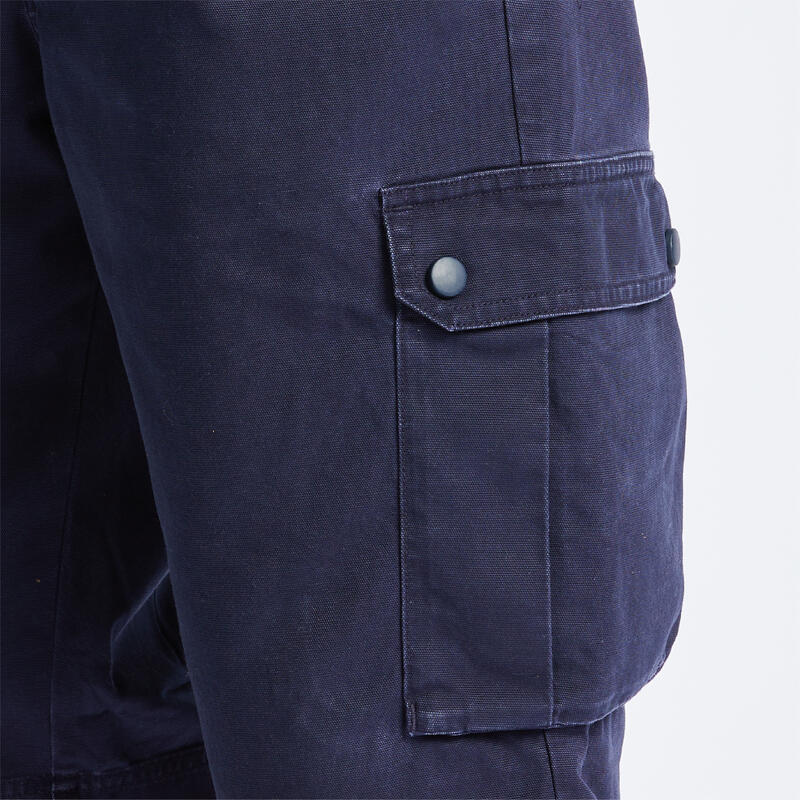 Pantalón Corto Cargo Hombre Sailing 100 Azul Marino