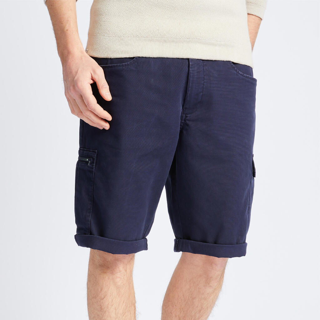 Men's Sailing Cargo Shorts Sailing 100 - Navy