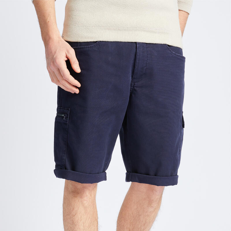 Pantalón Corto Cargo Hombre Sailing 100 Azul Marino