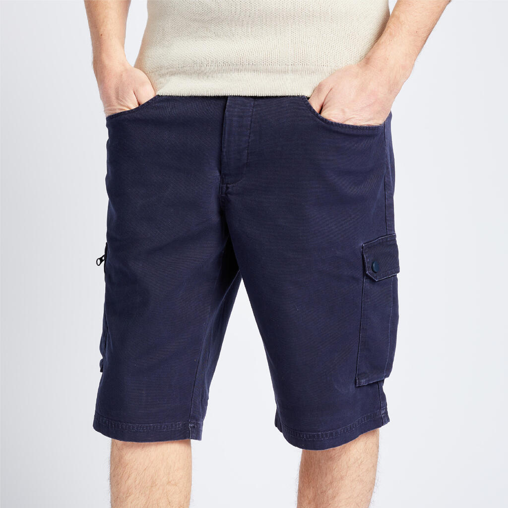 Men's Sailing Cargo Shorts Sailing 100 - Navy