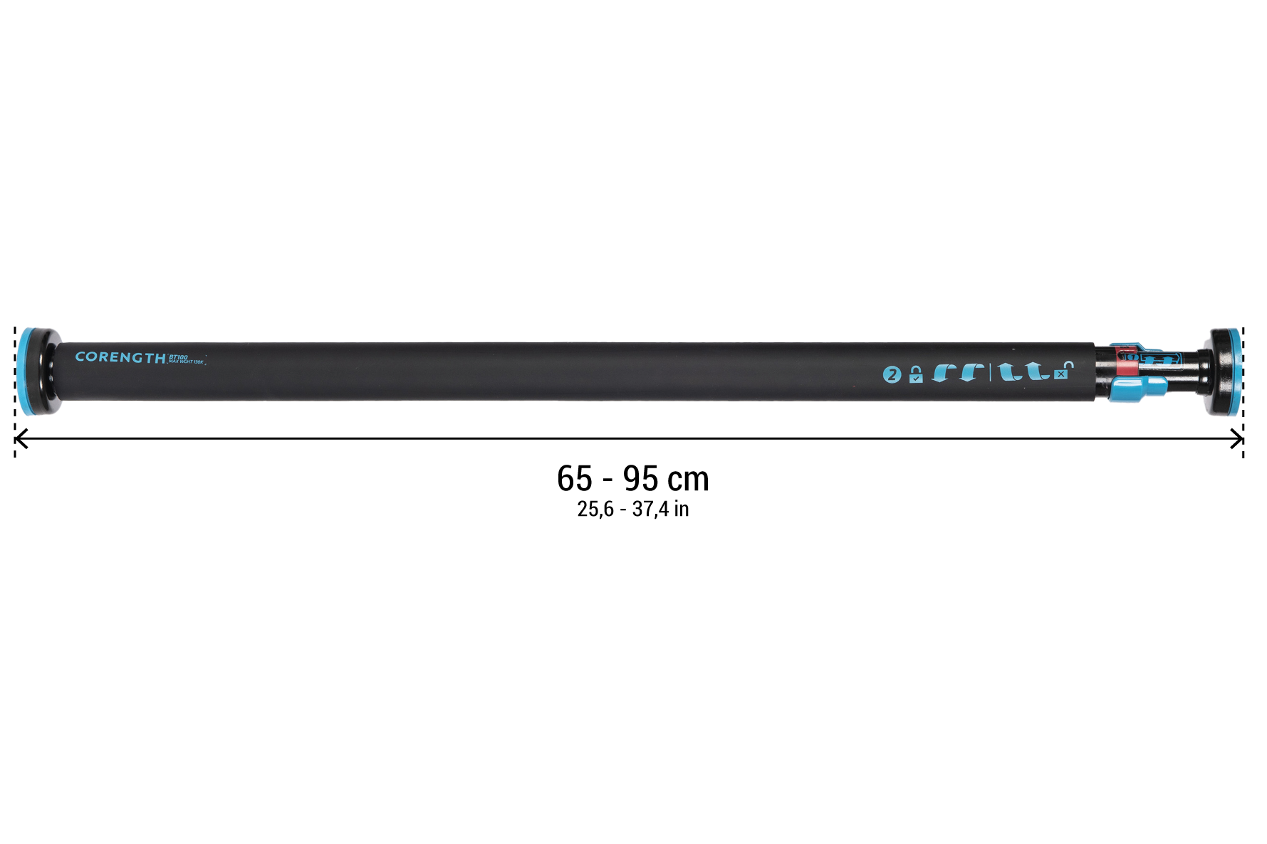 BARRE DE TRACTION VERROUILLABLE 70 CM