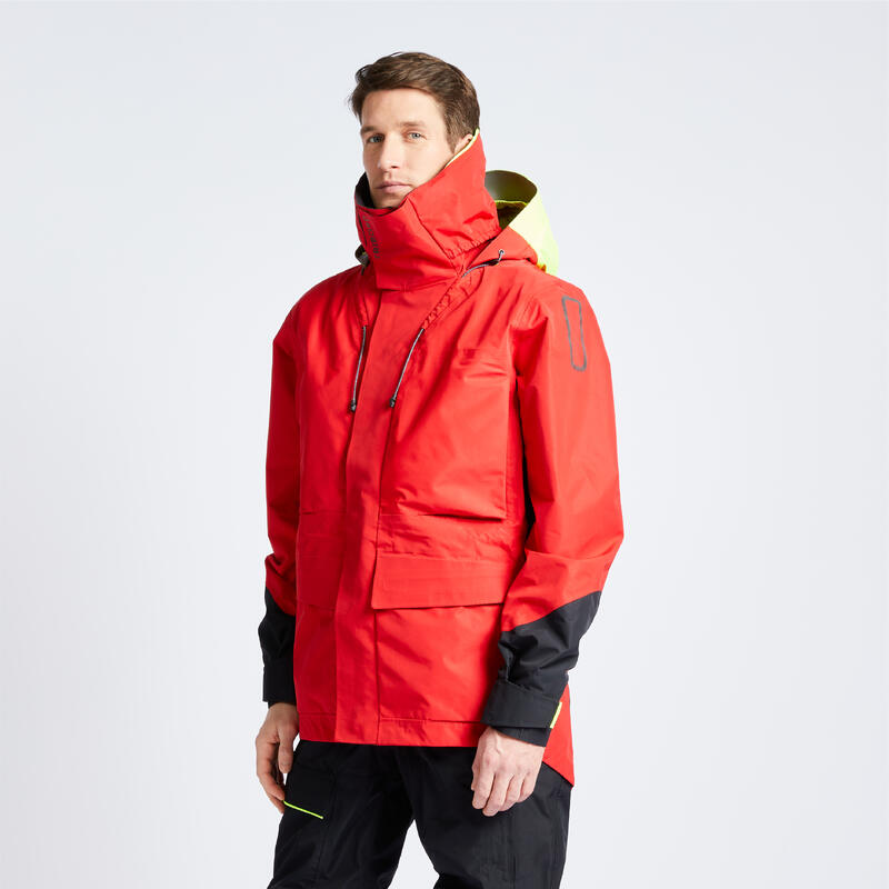 Segeljacke Herren wasserdicht - Offshore 900 rot