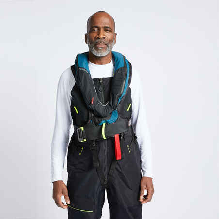 Automatic Life Jacket LJ180 N OFFSHORE + Harness black / petrol