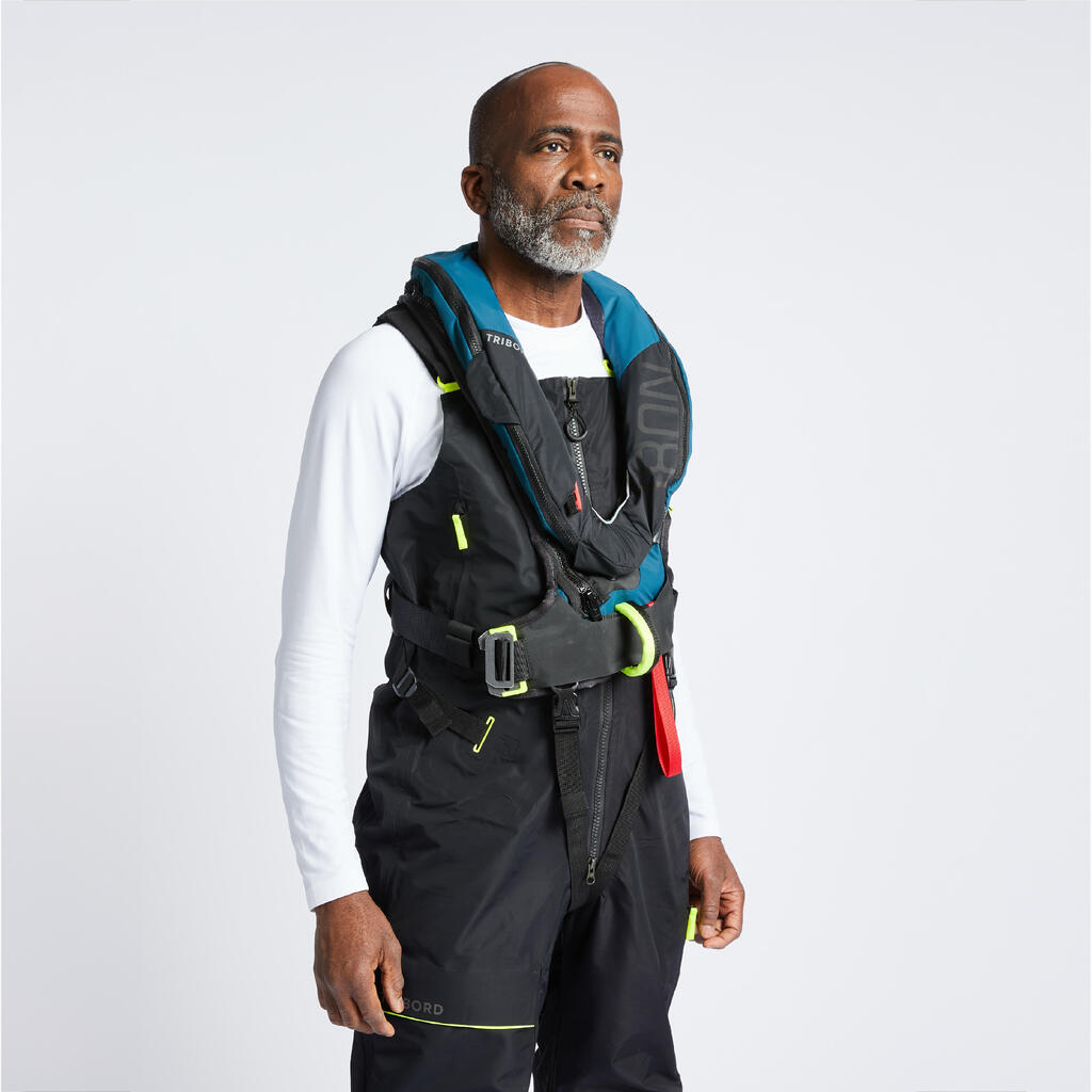 Automatic Life Jacket LJ180 N OFFSHORE + Harness black / petrol