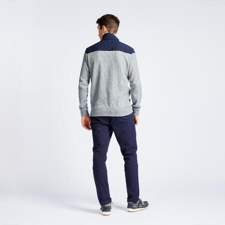 Sivo-plavi muški džemper za jedrenje 300