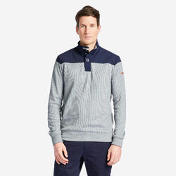 Pull marin de voile sailing 100 h gris bleu