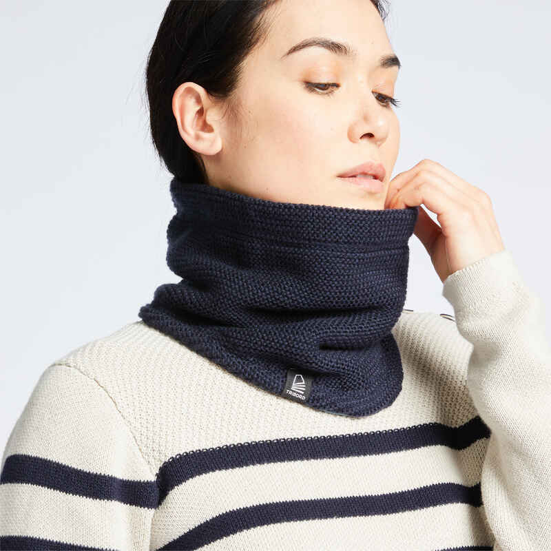 Schlauchschal Segeln Damen/Herren warm winddicht 100 marineblau