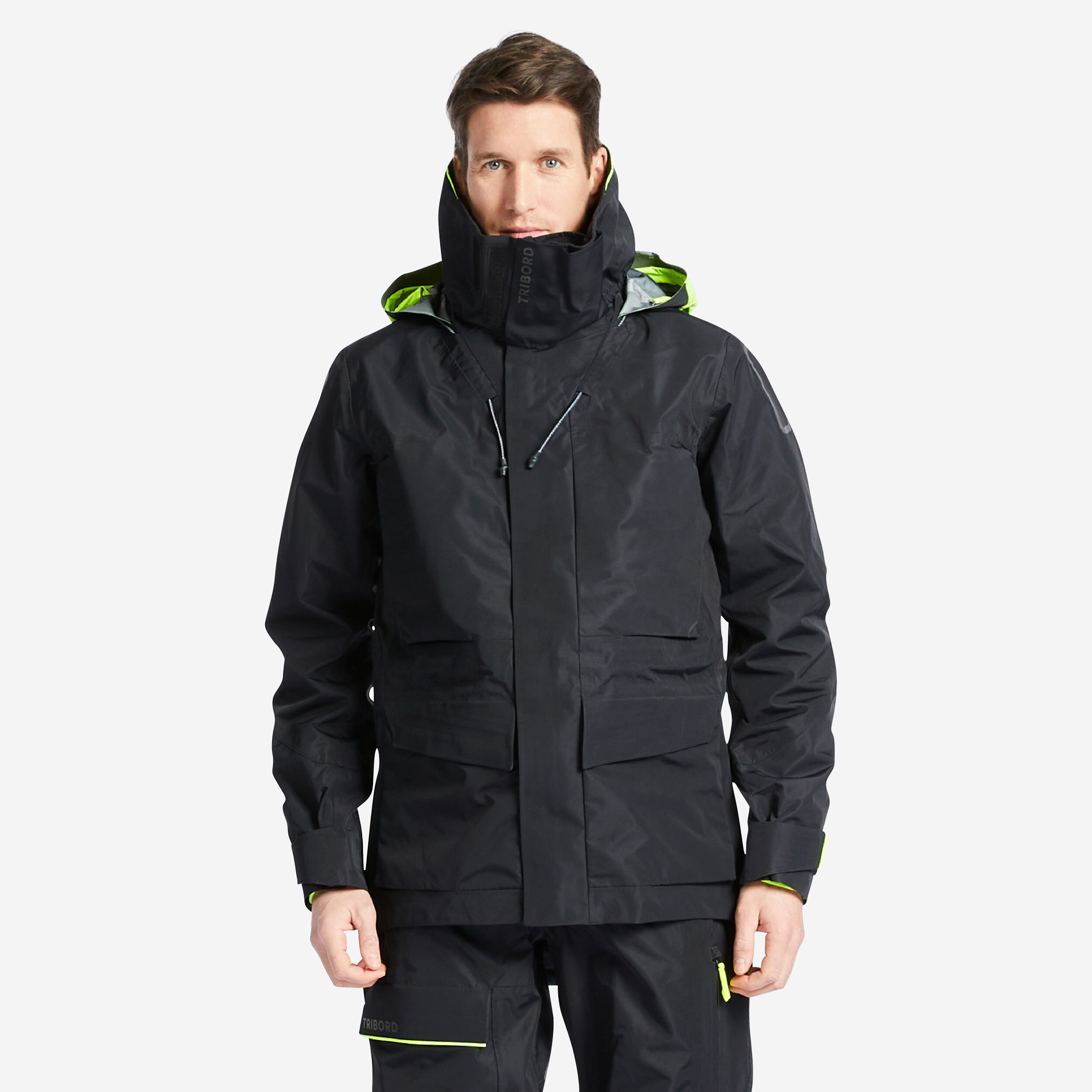 mens sailing jacket offshore 900 black