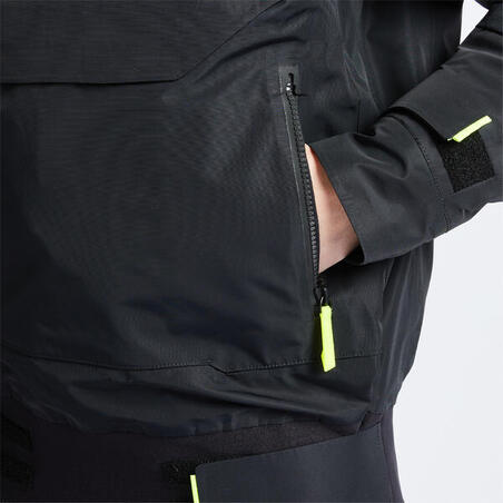 Куртка Offshore 900 для вітрильного спорту для чоловіків/жінок чорна