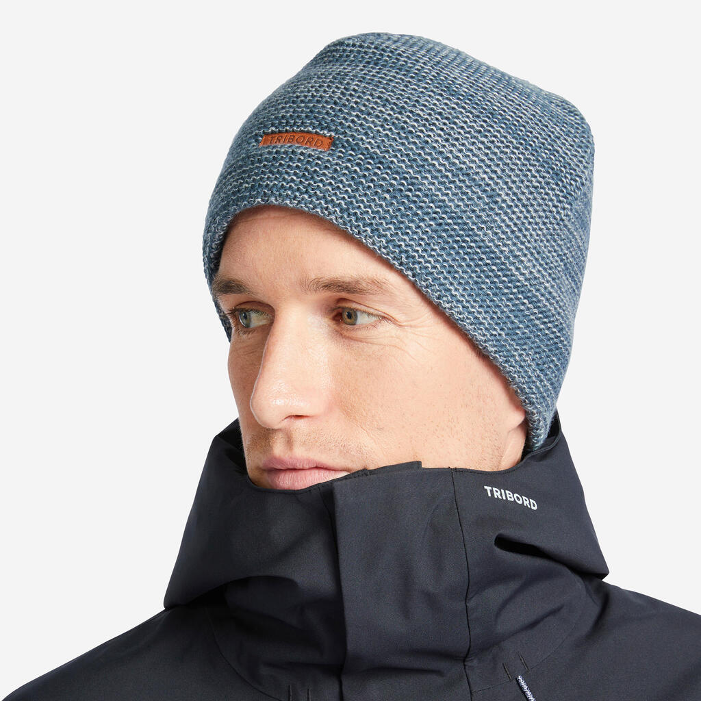 Adult sailing warm windproof beanie SAILING 100-Grey marl grey