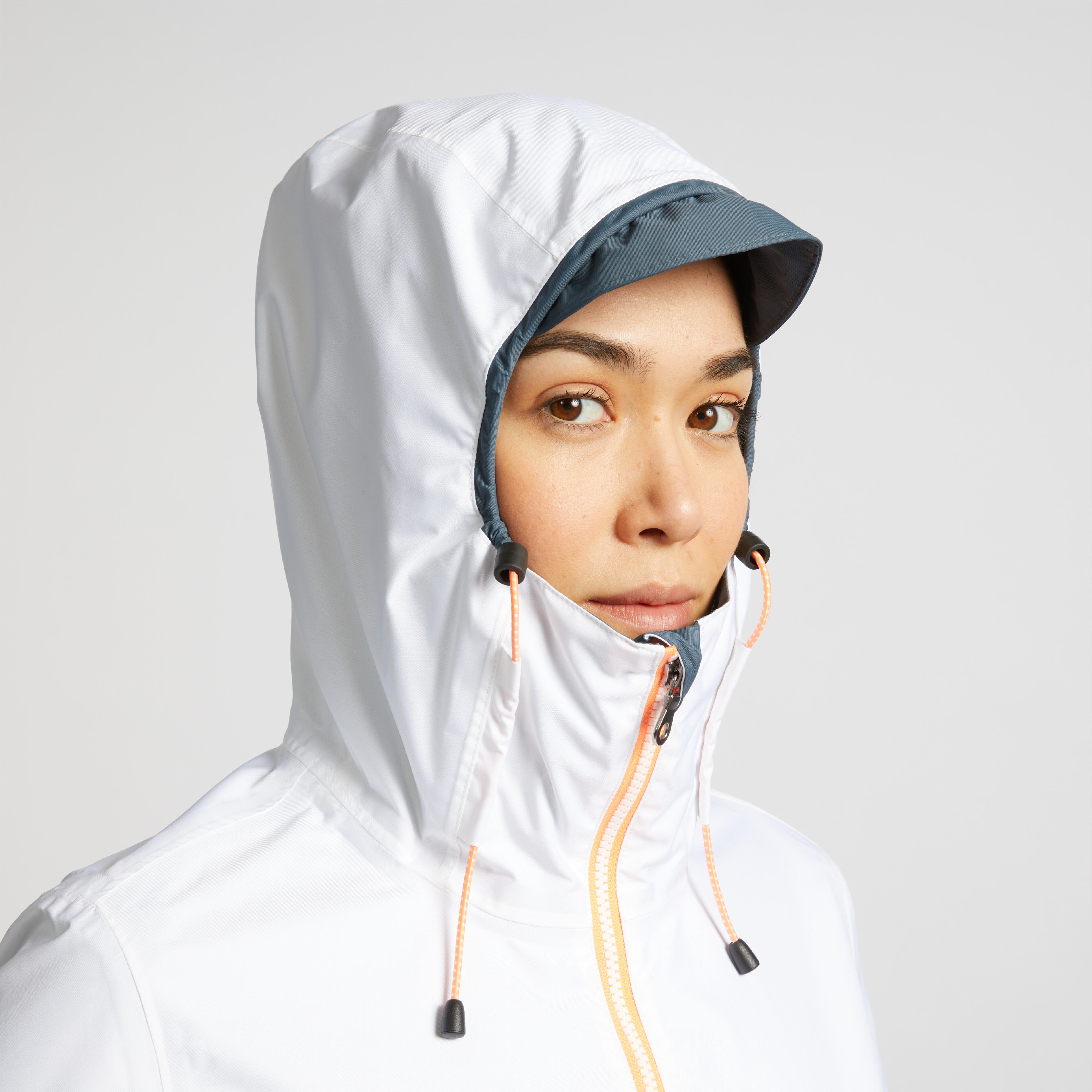 Veste impermeable de voile veste de pluie SAILING 100 femme All over rose TRIBORD Decathlon