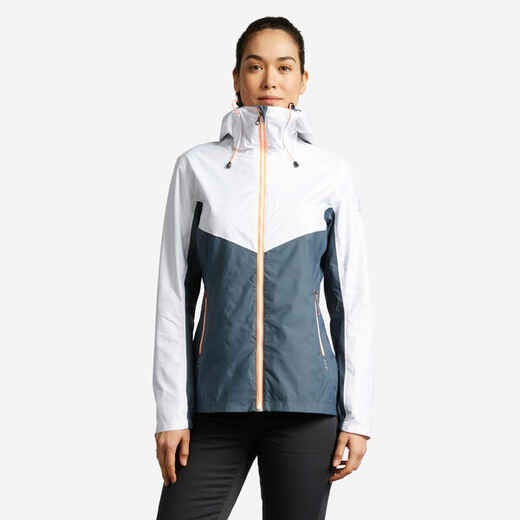 
      CHAQUETA VELA LLUVIA SAILING 100 MUJER GRIS BLANCO IMPERMEABLE
  