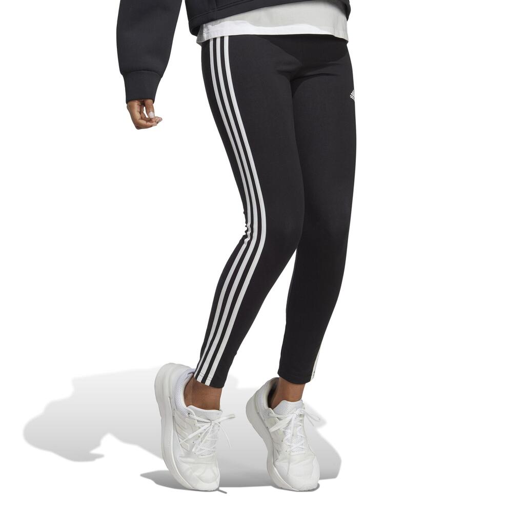 Adidas Leggings Damen hohe Taille - HW 3S schwarz/weiss