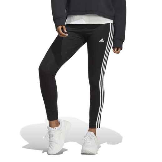 Adidas Leggings Damen hohe Taille 3S - schwarz/weiss