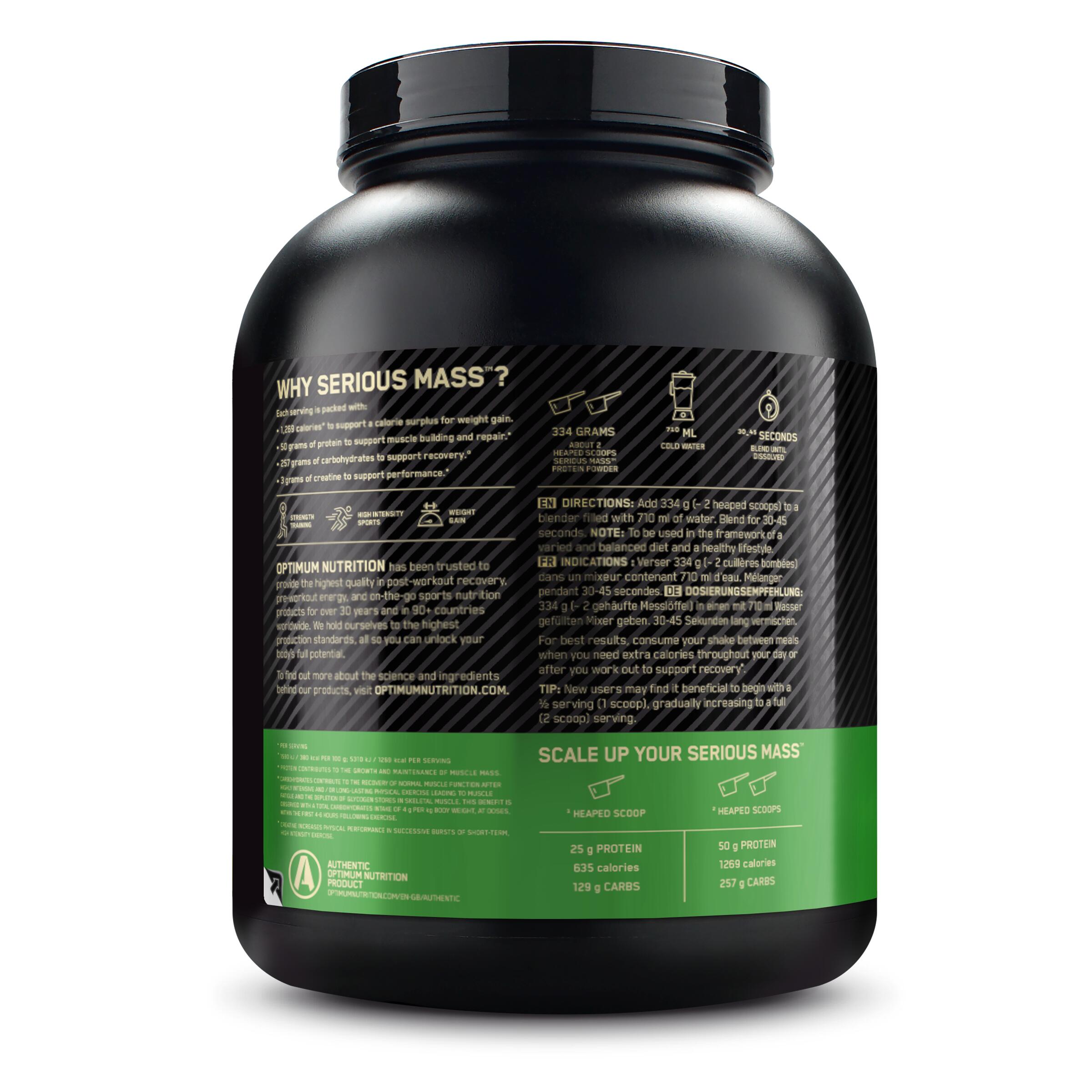 Mass Gainer Serious Mass Erbeere 2,7kg 3/3