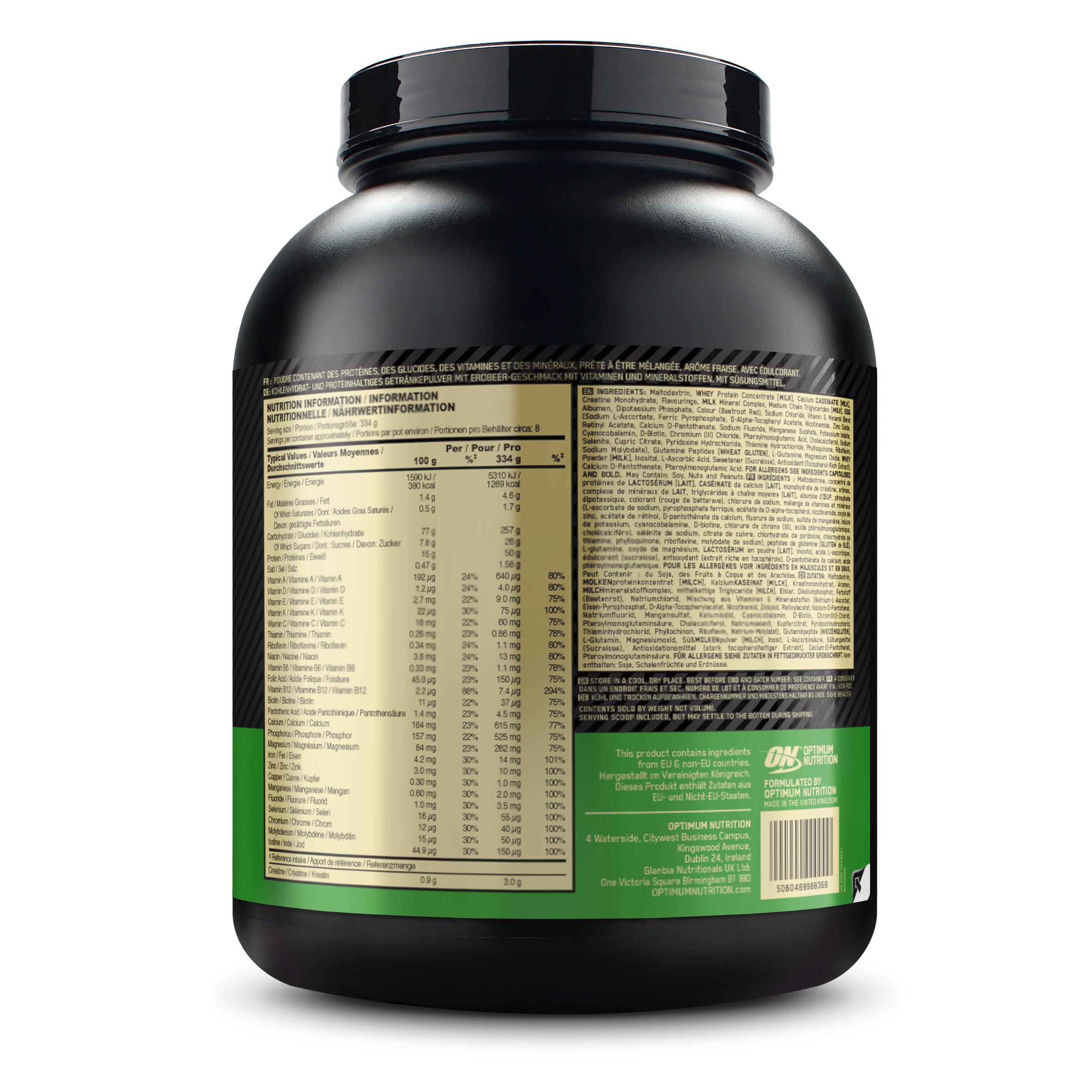 Mass Gainer Serious Mass Erbeere 2,7kg 2/3