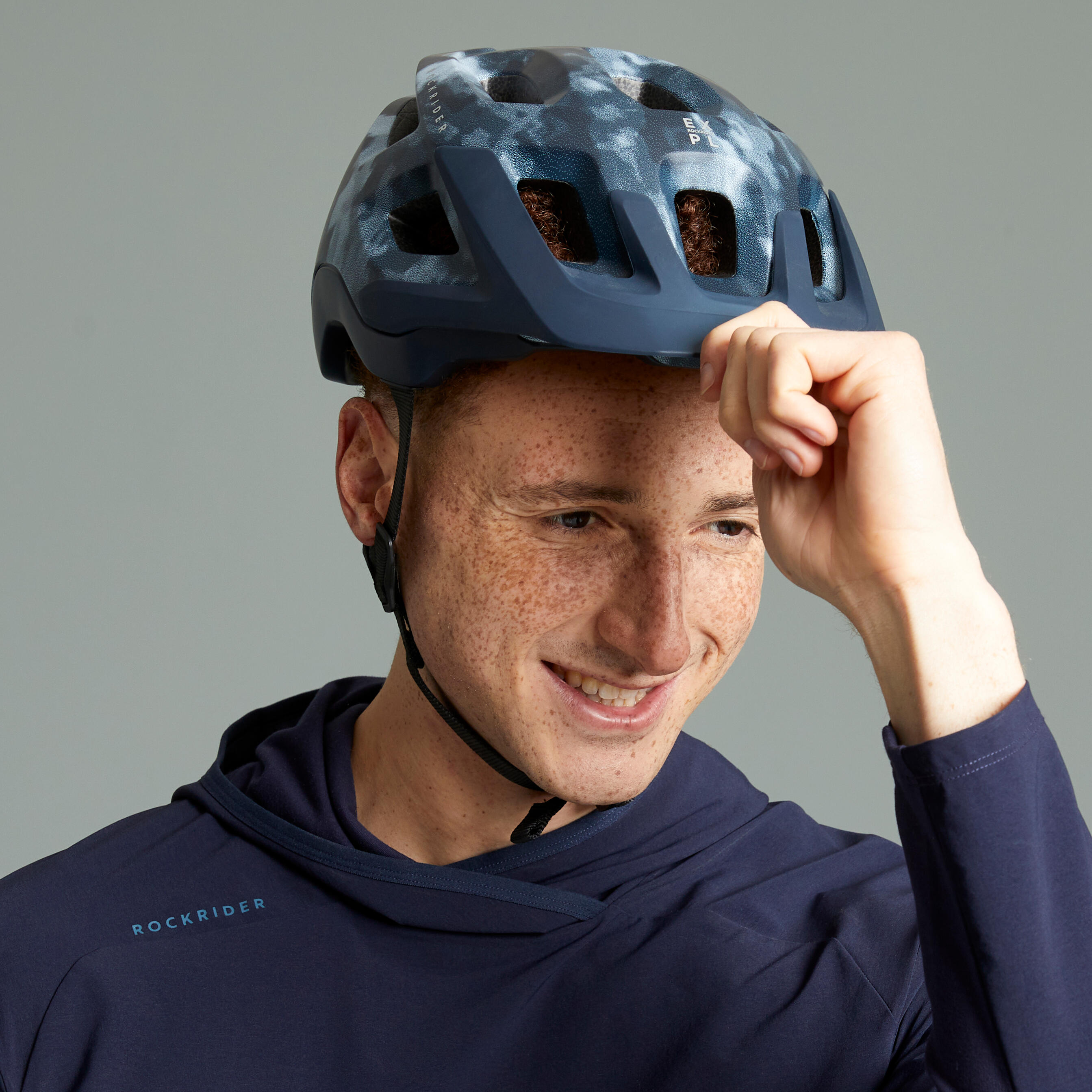 Mountain Bike Helmet EXPL 500 - Graphic Blue 14/17