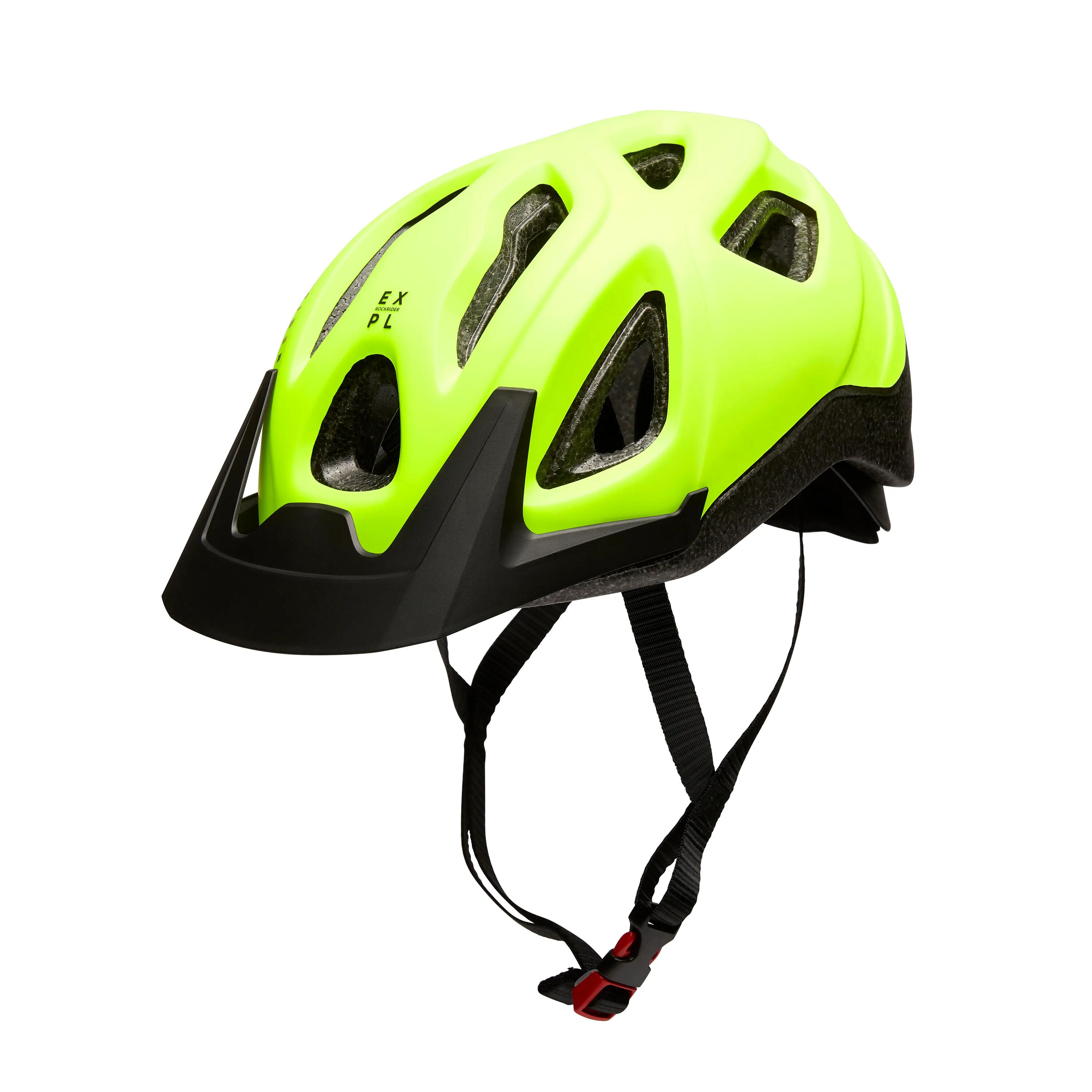 Mountain Biking Helmet ST 100 - Neon Yellow 3/8