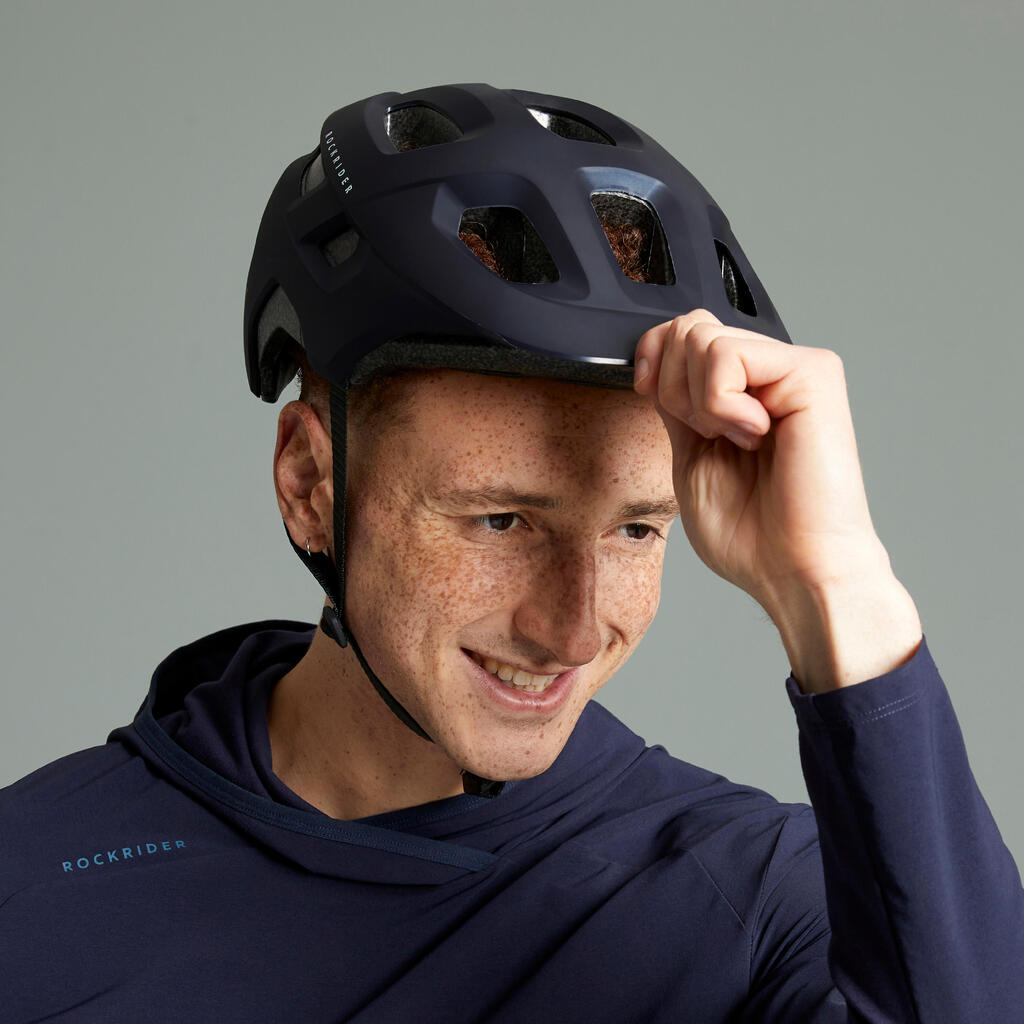 CASQUE VELO VTT EXPL 100 BLEU