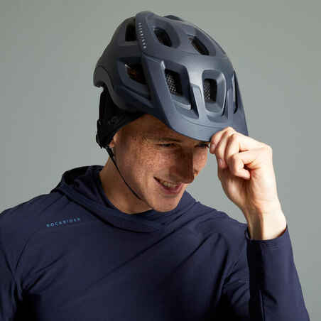 Modra čelada za gorsko kolesarjenje EXP 500