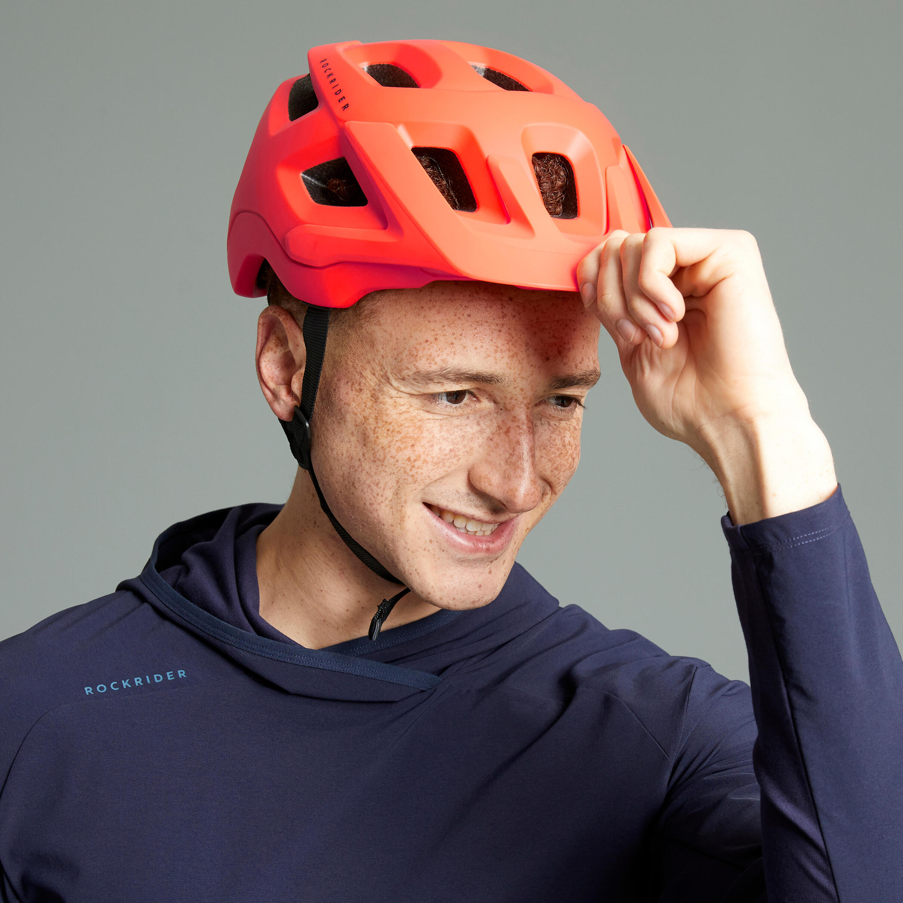 Mountain Biking Helmet EXPL 500 - Neon Orange 11/13