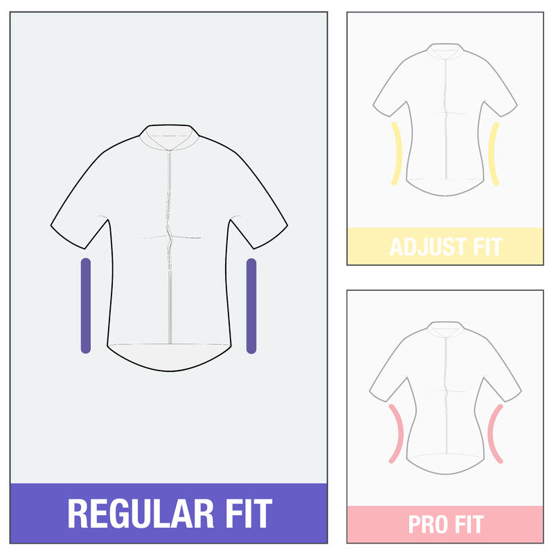 Camisola de Manga Curta de Ciclismo Mulher Essential Bordô