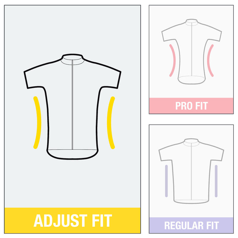 MAILLOT VELO ROUTE MANCHES LONGUES MI-SAISON HOMME - RC500 SHIELD BLEU
