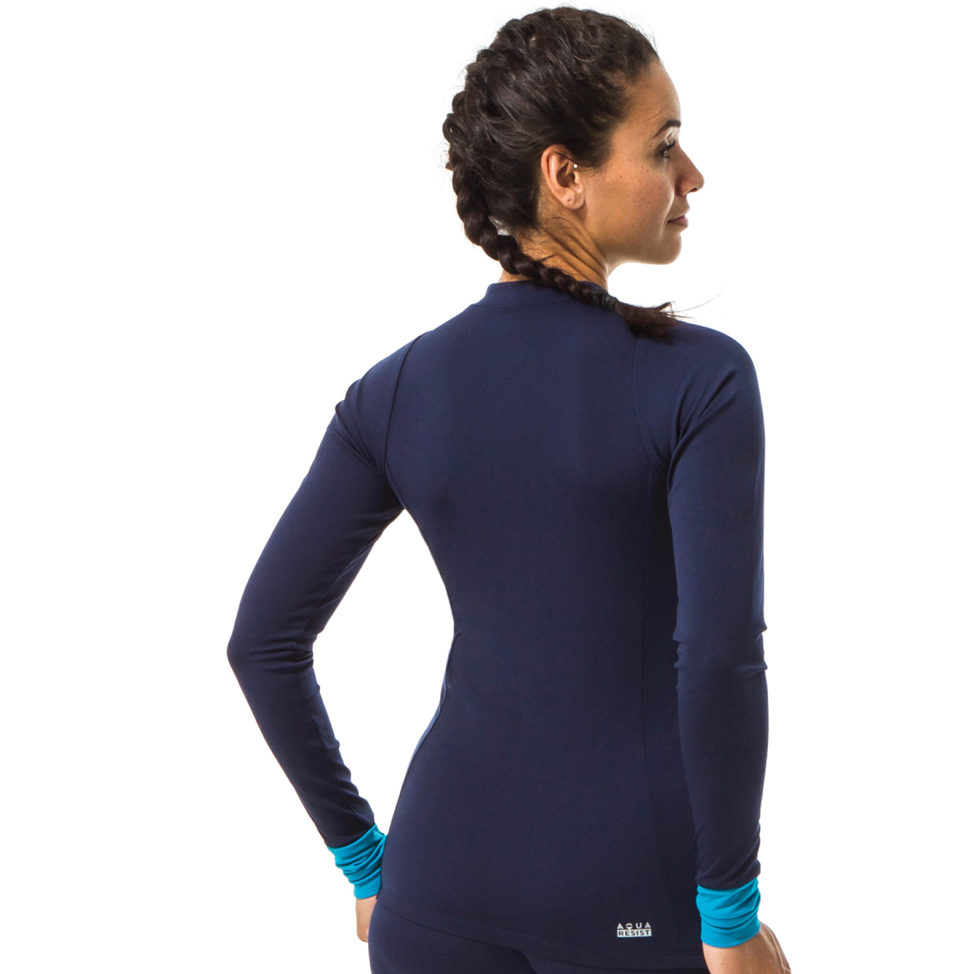 Women's Una Ryma swimming top - navy blue 3/11
