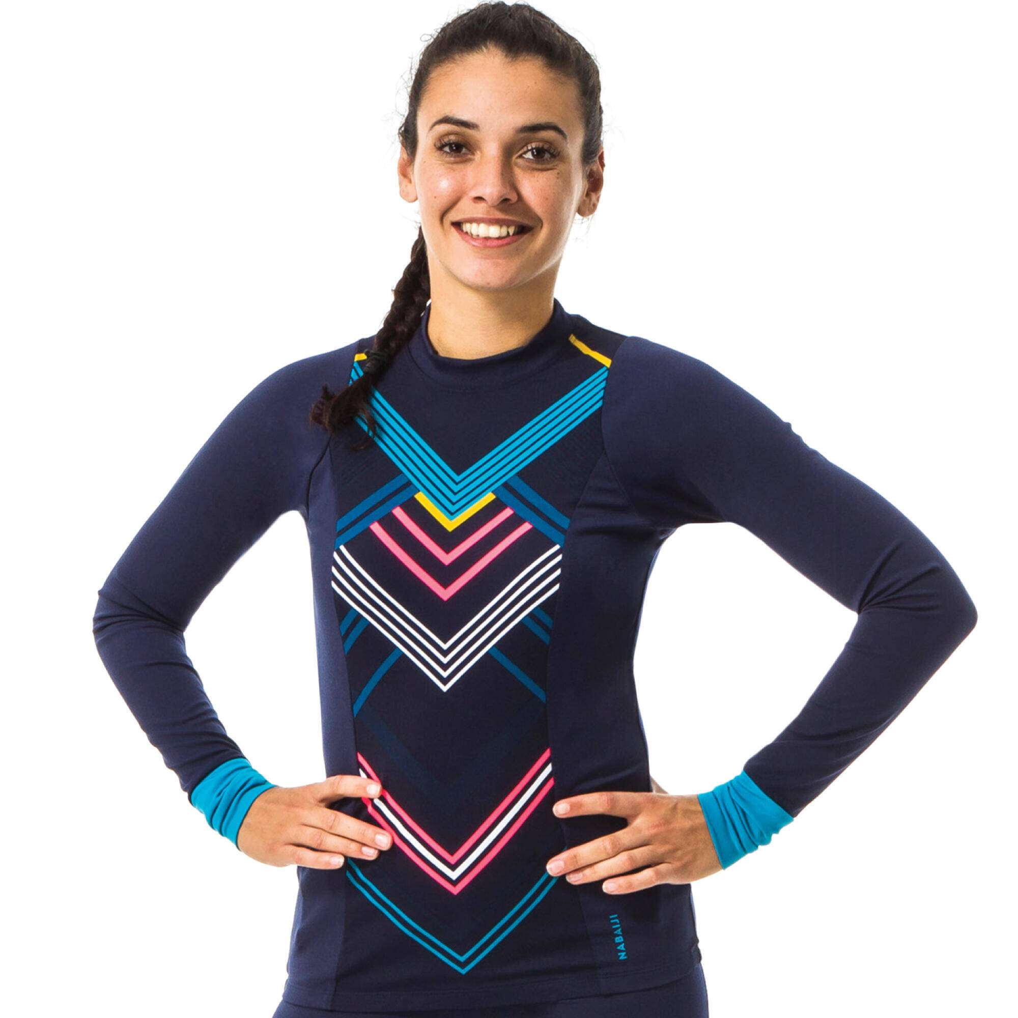 Women Swimming Top UNA Navy Blue -  4