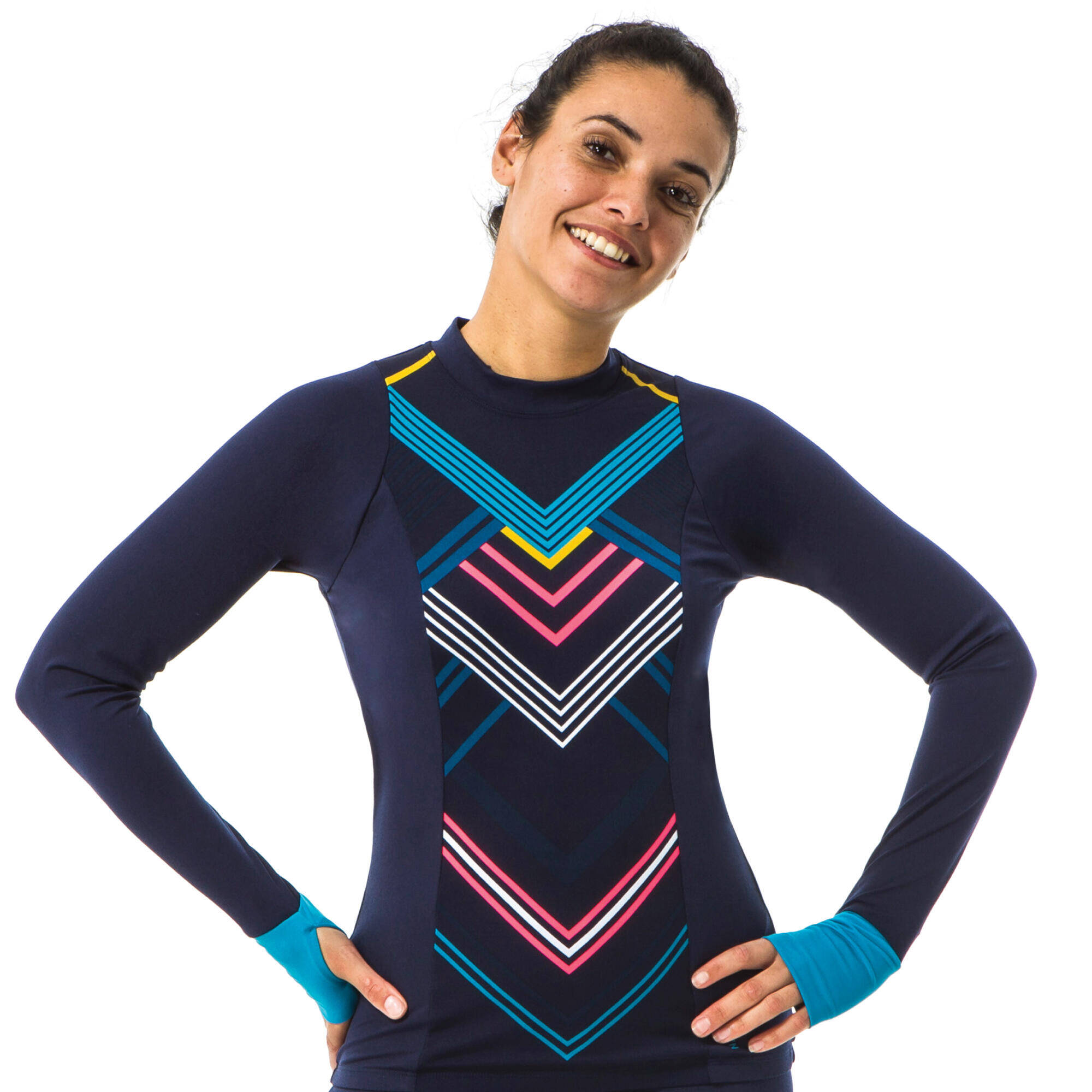 Women Swimming Top UNA Navy Blue -  1