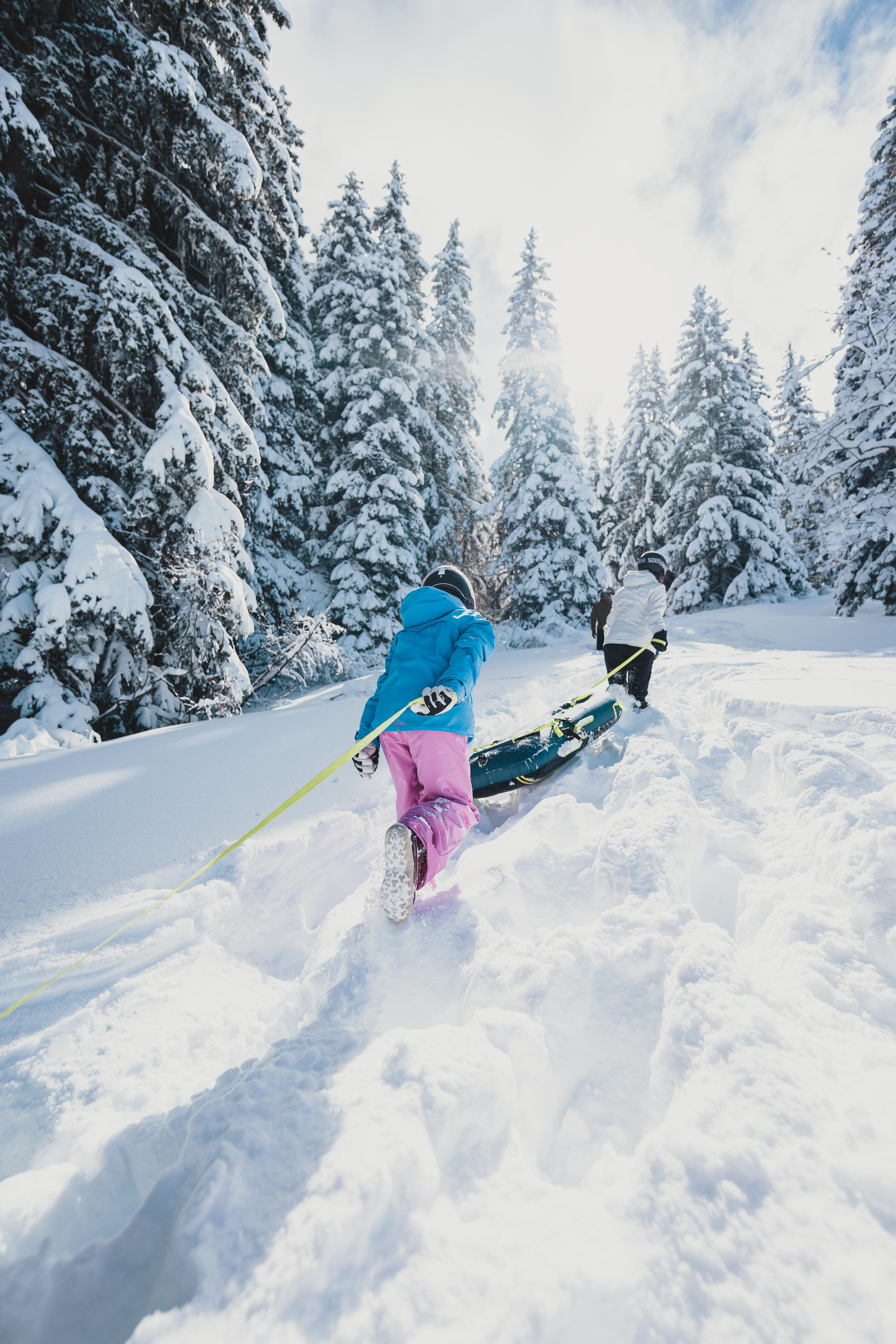 Traîneau gonflable avec freins, Pumpslide 900 - WEDZE