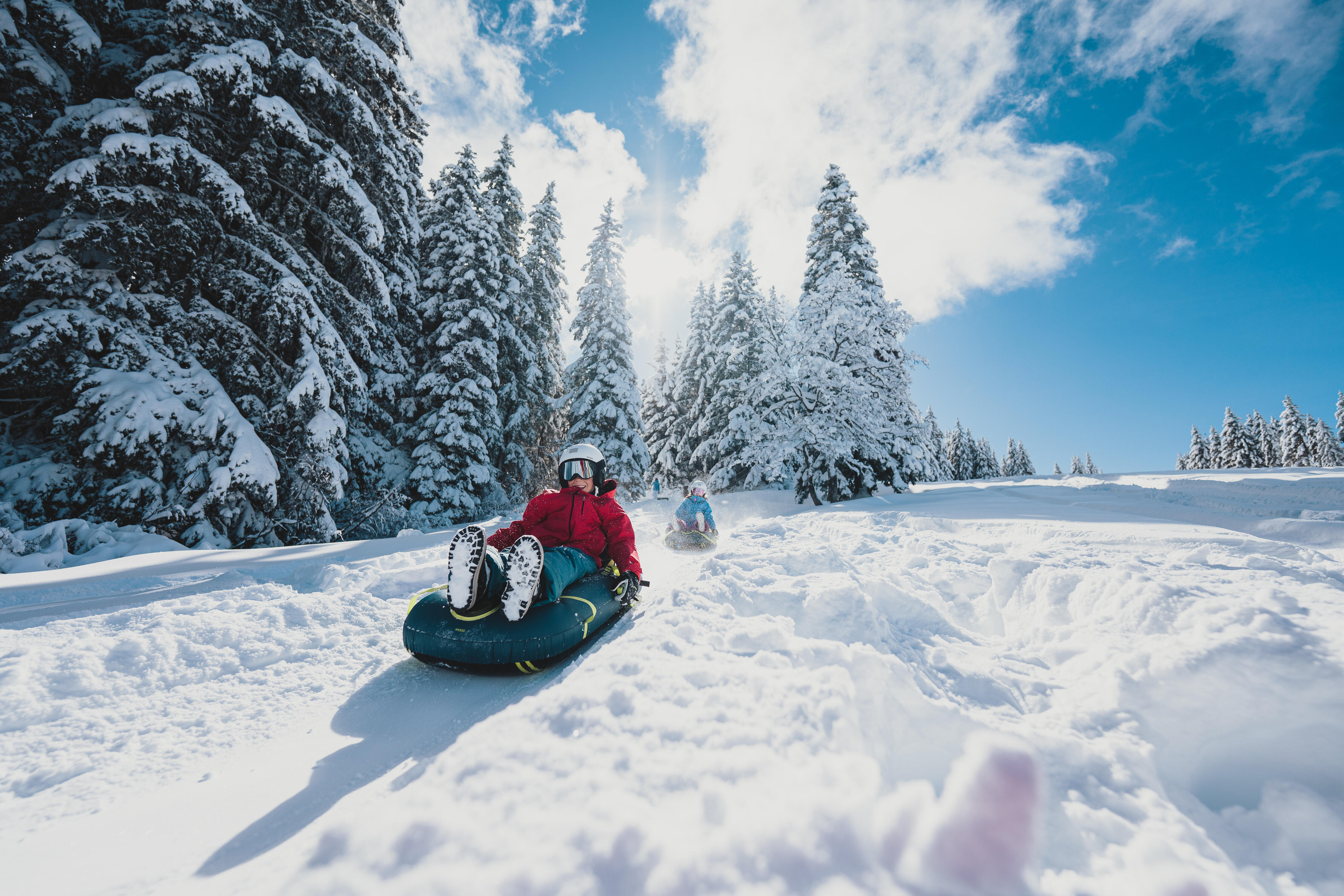 Traîneau gonflable avec freins, Pumpslide 900 - WEDZE