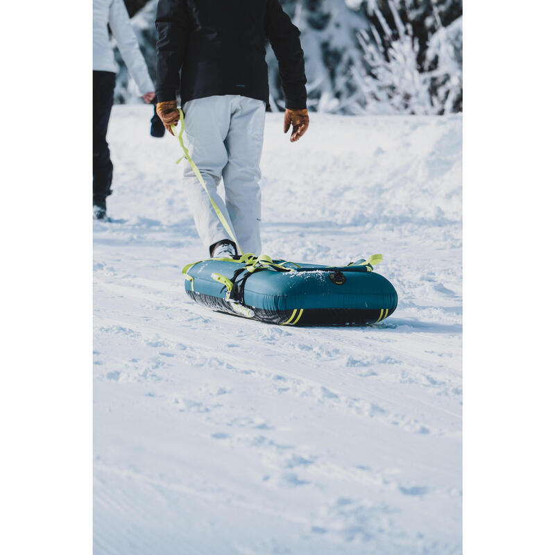 Luge gonflable avec freins adulte et enfant, Pumpslide 900 bleu